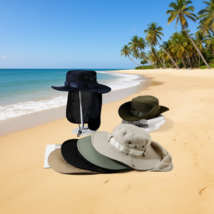 Cappello da Pescatore a Tesa Larga 9cm, Asciugatura Rapida, con Protezione per il Collo - Product Image 2