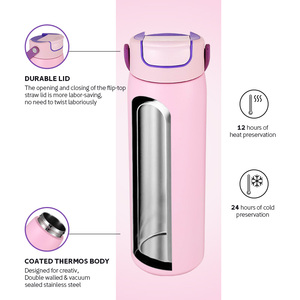 Bouteilles d'<span class=keywords><strong>eau</strong></span> isothermes pour le sport, en acier inoxydable, gobelets réutilisables en métal, flasques à vide personnalisées pour boissons - Product Image 5
