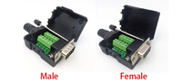 DB9 COM RS232 terminales de señales sin transferencia conector macho hembra D sub 9Pin
