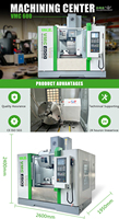 Fresadora CNC Vertical VMC600 BT40 de 3 Ejes con Control GSK, Alta Productividad, Rendimiento Estable y Operación Sencilla