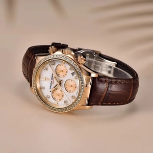Reloj de Cuarzo Automático para Mujer PAGANI DESIGN PD1730, Reloj de Lujo con Cristal de Zafiro, Correa de Cuero, Resistente al Agua, Cronómetro Multifuncional - Product Image 4