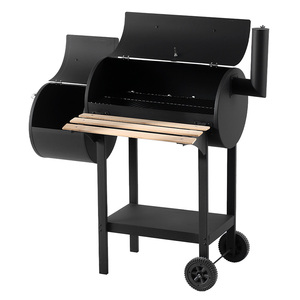 Modern Metal Powder Coated Durable Portable Heavy Duty <strong>Charcoal</strong> BBQ <strong>Grill</strong> with Remote Control and Trolley for Outdoor Use - Product Image 1
