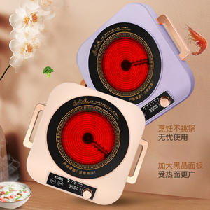 Cuisinière électrique en céramique Kudx 3500W à brûleur unique avec commande tactile et minuterie pour cuisiner, faire cuire à la vapeur et préparer des soupes - Product Image 2