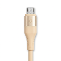 Câble de charge Micro USB couleur or champagne, USB-A vers Micro USB, pour téléphone Android, tablette, batterie externe, voiture, maison, voyage