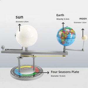 Kit d'instruments DIY faits à <span class=keywords><strong>la</strong></span> main à trois globes - Modèle <span class=keywords><strong>de</strong></span> l'orbite Soleil-<span class=keywords><strong>Terre</strong></span>-Lune avec options en anglais/chinois - Product Image 4