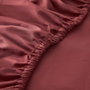 폴리에스터 소프트 브러시 극세사 패브릭 침대 시트 4 개 세트 당 90gsm 침대 시트 침구 세트 - Product Image 5