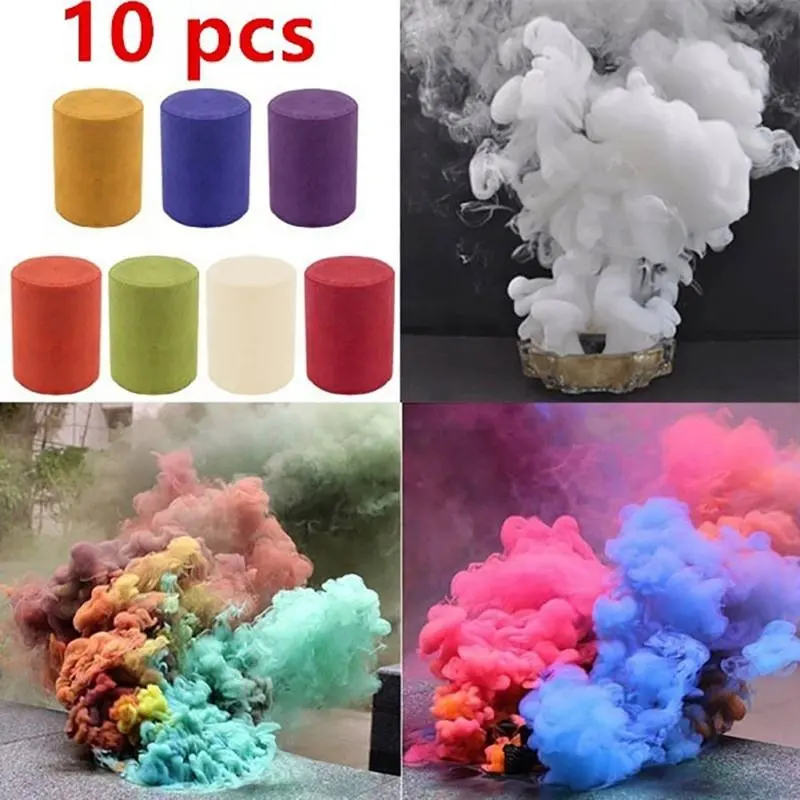 Bomba de fumaça colorida, efeito de fumaça, bolo, brinquedo diy para presente