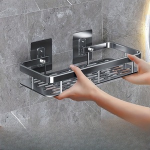 Estante de pared de baño de <span class=keywords><strong>cocina</strong></span> de aluminio fácil de instalar de <span class=keywords><strong>alta</strong></span> calidad promocional al por mayor - Product Image 6