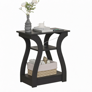 Table basse en bois moderne avec étagère de rangement pour le salon, modèle ATUNUS SPH, garantie 1 an - Product Image 1
