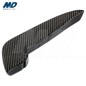 Canards de pare-chocs avant en Fiber de carbone Style Voiles noires pour <span class=keywords><strong>AUDI</strong></span> <span class=keywords><strong>RS4</strong></span> 2019-2020 - Product Image 2