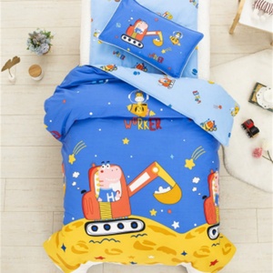 Fundas de Edredón de Algodón Puro al por Mayor y Juegos de Cama Infantiles de Tres Piezas con Dibujos Animados - Product Image 3