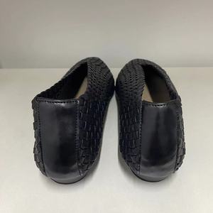 Mocassins plats de luxe pour femmes en cuir de vachette tressé 100% première couche, à bout pointu et talons bas, grandes tailles, direct usine - Product Image 2