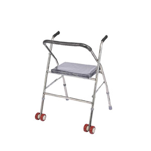 Donghan Stainless Steel <b>Walker</b> Folding With Seat For <b>Elderly</b> Mobility Aid - Product Image 1