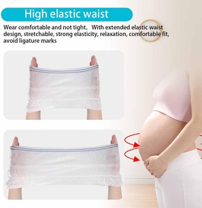 Pakaian dalam sekali pakai, celana dalam pinggang tinggi elastis tahan di tempat sepanjang hari untuk pemulihan bedah inkontinensia
