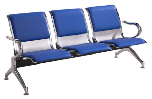 MT MEDICAL PROMOTION Chaise/Banc d'attente Confortable et Durable Rouge Orange 1, 2 ou 3 places pour Aéroport et Hôpital