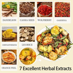 Tisane Détoxifiante au Pissenlit et aux Baies de Goji <span class=keywords><strong>pour</strong></span> la Santé du <span class=keywords><strong>Foie</strong></span> et des Reins - Product Image 3