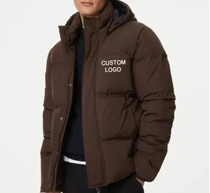 2024 High Quality Men's Full Sleeve Waterproof Warm Puff Jacket Men's Customize Winter Jacket Hot Sale Casual Jacket With Z