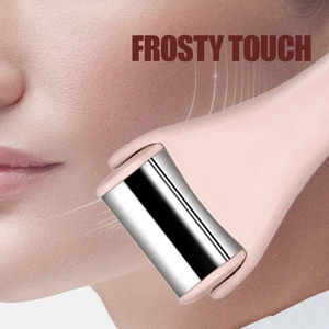 Strumento per la cura della pelle lenisce il gonfiore del viso in acciaio inox rubare rullo di raffreddamento del ghiaccio per le donne del viso collo con pacchetto personalizzato - Product Image 3