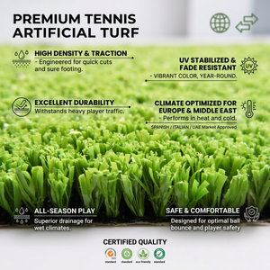 Terrain de padel <span class=keywords><strong>en</strong></span> <span class=keywords><strong>gazon</strong></span> artificiel 12 mm, haute densité, écologique, résistant aux UV, norme ITF, faible absorption des chocs - Product Image 2