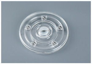 Plastic Transparent Modern <b>Swivel</b> <b>Chair</b> Base with 360-Degree Manual Rotatable Feature <b>for</b> Kitchen Dining <b>Living</b> <b>Room</b> Outdoor Use - Product Image 3
