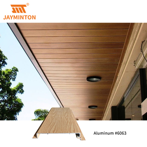 Tùy chỉnh khu dân cư sơn tĩnh điện woodgrain tường bên ngoài ốp kiến trúc nhôm soffit Trần Bảng điều khiển - Product Image 1