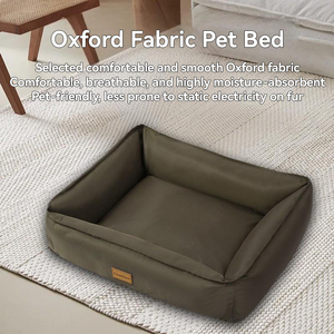 Hot Sale Anpassung Neuartiges Design Luxus Leinwand Haustier bett Große kau beständige zusätzliche Hunde betten Wasserdichtes und biss festes Hunde bett - Product Image 4