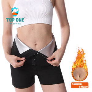 Chaud grande taille thermique noir sueur formateur Leggings taille tondeuse Sauna pantalon Shorts pour un usage domestique grosses femmes - Product Image 5