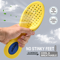 Semelles intérieures de chaussures de sport confortables, respirantes, absorbant les chocs, anti-odeurs, antibactériennes, absorbant la transpiration, en PU, pour l'été