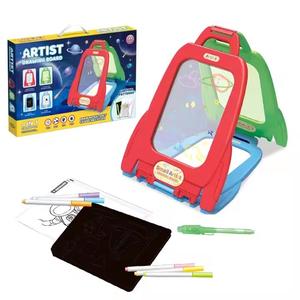 لوازم فنية 4 في 1 ، طقم رسم فني ، لوحة رسم خربشة ، لعبة أطفال ، - Product Image 1