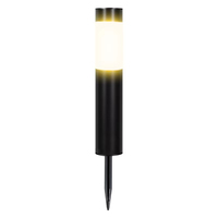 Luces Solares de Jardín con Sensor de Movimiento, Lámpara LED de Estaca para Exteriores, IP65 Impermeable, Luz Blanca Cálida, Alimentada por Batería, Lámpara Negra para Camino de Jardín