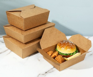 Customized salad fruit disposable food container hot sale packing kraft paper box