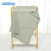 Mantas Tejidas Personalizadas Mimixiong para Bebés Recién Nacidos, Mantas Envolventes para Bebés, Venta al Por Mayor