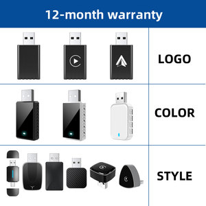 Adaptador inalámbrico universal Rhythm CarPlay con asistente de voz y control del volante Android Auto BT Conectividad - Product Image 5