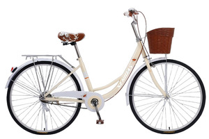 Gran oferta de <span class=keywords><strong>Bicicleta</strong></span> de ciudad <span class=keywords><strong>Vintage</strong></span> de una sola velocidad de <span class=keywords><strong>26</strong></span> pulgadas para adultos, marco de aleación de aluminio con horquilla de acero Retro, estilo urbano para mujer - Product Image 2