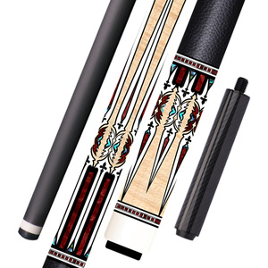 Queue de billard NO.09-2 gang qin shi technologie noire en Fiber de carbone 1/2 fendue avec bâton de billard de longueur de pointe OEM personnalisé - Product Image 1