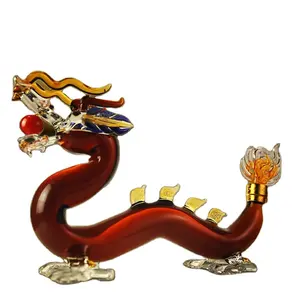 2024 chinois zodiacdragon loong bouteille en verre Goalong français OEM marque privée Brandy prix Brandy liqueur pour boire cadeau