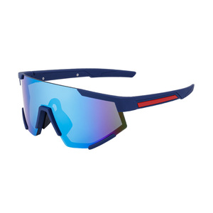 Lunettes de cyclisme pour femmes, monture bleue, lentille PC, protection UV400, lunettes de soleil pour sports de plein air, Zs 2316 - Product Image 4