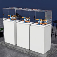 Acryl Sockel Sockel Display Würfel stehen benutzer definierte Museum Boden stehende Vitrine Acryl Boutique Vitrine