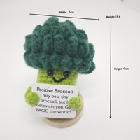 Positief Gehaakte Groenten Fruit Handgemaakte Emotionele Ondersteuning Aardappel Amigurum Mini Pocket Knuffel Doordacht Cadeau