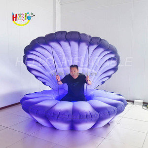 Modelo de concha de mar iluminada con Led para puesta en escena, concha marina inflable para boda, evento, publicidad, decoración de fiesta - Product Image 4