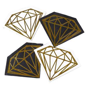 Sekali pakai Restoran pernikahan koktail kustom dengan Logo emas dicetak pernikahan serbet kertas pesta - Product Image 1