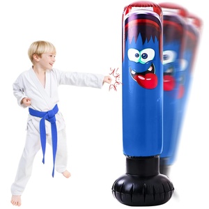 Saco de Boxeo Inflable, Equipo de Entrenamiento de Boxeo Inflable, Saco de Boxeo Independiente para Juegos Familiares Divertidos para Niños - Product Image 1