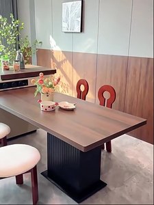 <span class=keywords><strong>Table</strong></span> de salle à manger italienne minimaliste haut de gamme, <span class=keywords><strong>table</strong></span> à manger rétractable intégrée, armoire latérale pour îlot de cuisine à la maison - Product Image 4