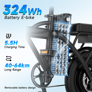 <span class=keywords><strong>Vélo</strong></span> électrique pliable fiable de 14 pouces, moteur 250W, batterie 9Ah, <span class=keywords><strong>vélo</strong></span> électrique pliable portable pour les déplacements urbains, stock USA - Product Image 3