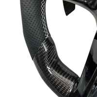 Volant en cuir véritable et fibre de carbone pour Mercedes Benz AMG Classe C GLK CLS S63 S65 C200 C63 E63 E43 W204 W205 W176 W213