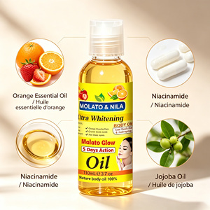 زيت الجسم المرطب للوجه من OEM MOLATO & NILA، عضوي ومضاد للشيخوخة، لتفتيح البشرة وامتصاص النياسيناميد - Product Image 2
