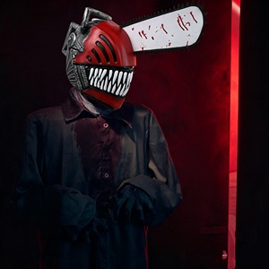 Masque de Diable à la Scie Électrique Effrayant en Promotion – Ensemble de Dents Sanguinolentes et Tranchantes pour Fête d'Halloween et Déguisement - Product Image 2