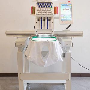 Nouvelle machine à broder informatisée à plat multi-couleurs à 2 têtes pour t-shirts avec moteur - Product Image 1