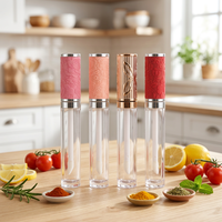 Tube Lip Gloss Kosong Ramah Lingkungan Warna Pink Matte 6ml, Kemasan Kosmetik Isi Ulang dengan Label Pribadi dan Tutup Sekrup