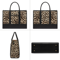 2025 tendance LOVEVOOK luxe sac fourre-tout 15.6 17in ordinateur portable sac à main en cuir PU sac à bandoulière pour femmes dames travail quotidien voyage cadeau
